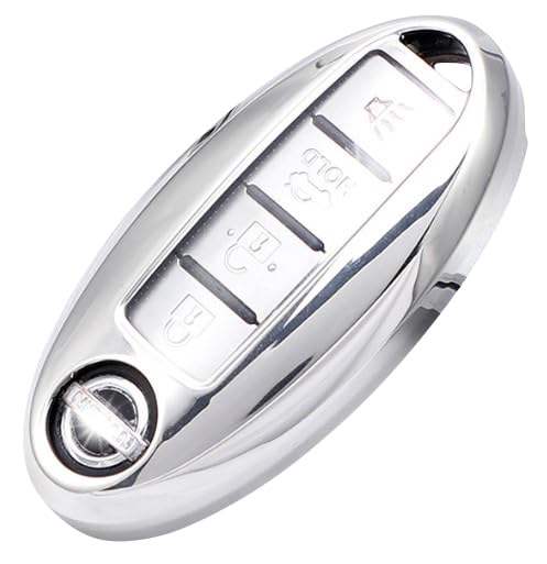 

VERISSY Smart Key Case Notebook Leaf X-Trail NISSAN Nissan Smart Key Cover Days Serena Lukes Elgrand, Silver Applicable size серебряный