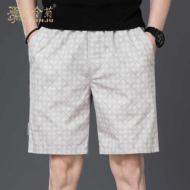 Men s Summer Lightweight Pure Cotton Loose Casual Shorts L