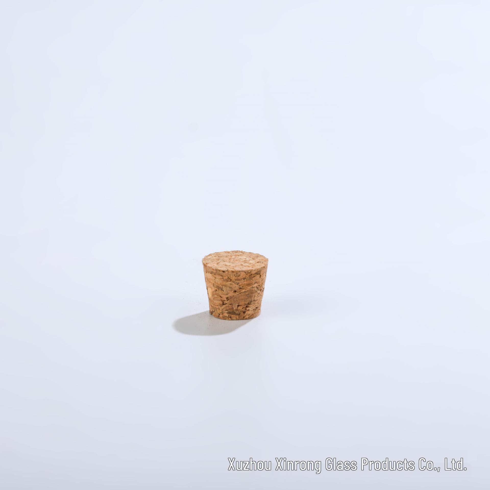 Red Wine Bottle Stopper with Soft Wood Ball and Oak Cork
