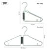 Foldable Clothes Hangers: Gray, Apricot, Light Green, White - Ideal for Suits and Pants Storage