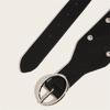 Bold Studded Punk Rock Belt 120cm PU Leather Adjustable Strap 3.8cm Width For Men Women Fashion