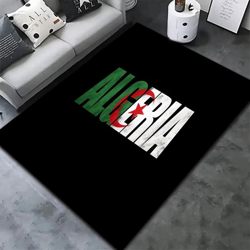 Algeria National Football Team Carpet Rug for Living Room Bedroom Home Sofa Decoration,Kids play Non-slip Floor Mat