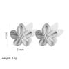 RAKOL Trendy 316L Stainless Steel Butterfly Stud Earring Charm 18K Gold Plated High Quality Statement Waterproof Jewelry Gift