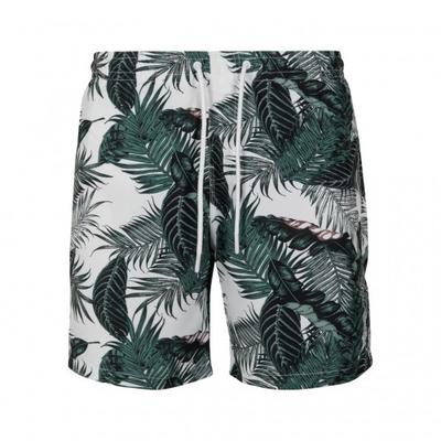 Urban Classics Mens Palm Leaf Swim Shorts