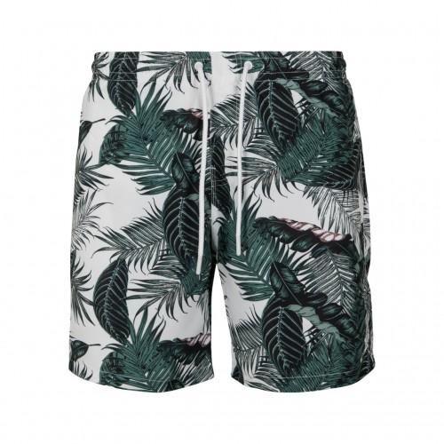 Urban Classics Mens Palm Leaf Swim Shorts
