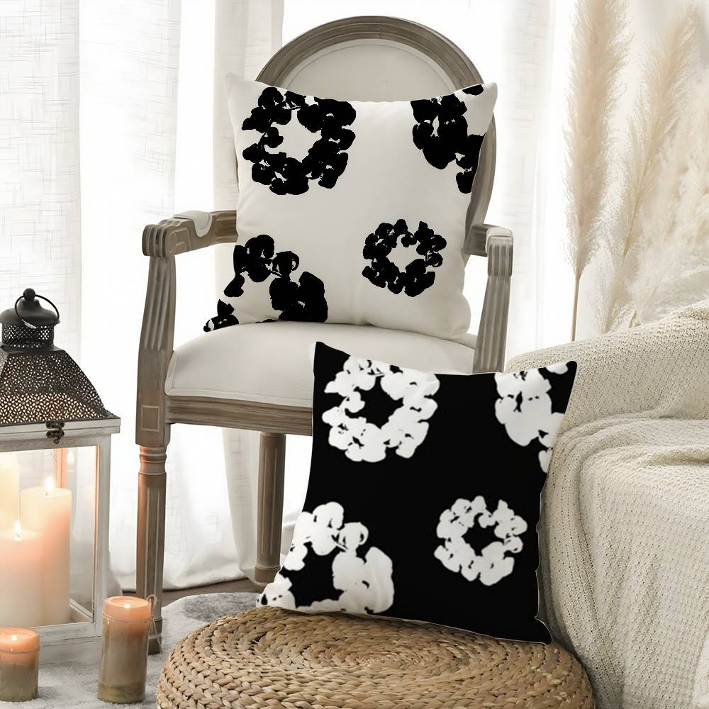 Pillow Case Luxury D-Denims T-Tears Sofa Short Plush Double-Sided Hd Printing Room Home Office Gift Cushion Cover