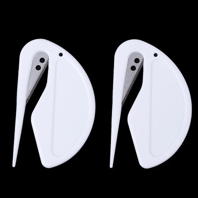 Cortador de letras abierto seguro y económico, cortador de sobres, hoja abridor de letras, 2 uds.