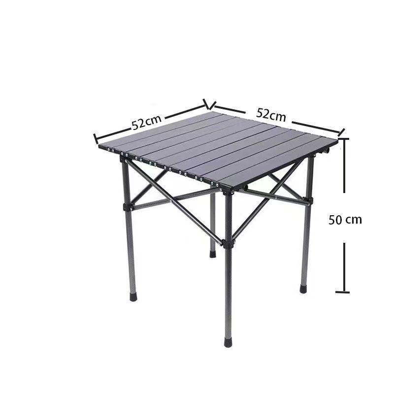 Portable Foldable Egg Roll Camping Set: Includes Collapsible Moon Chair and Picnic Table for Outdoor Use