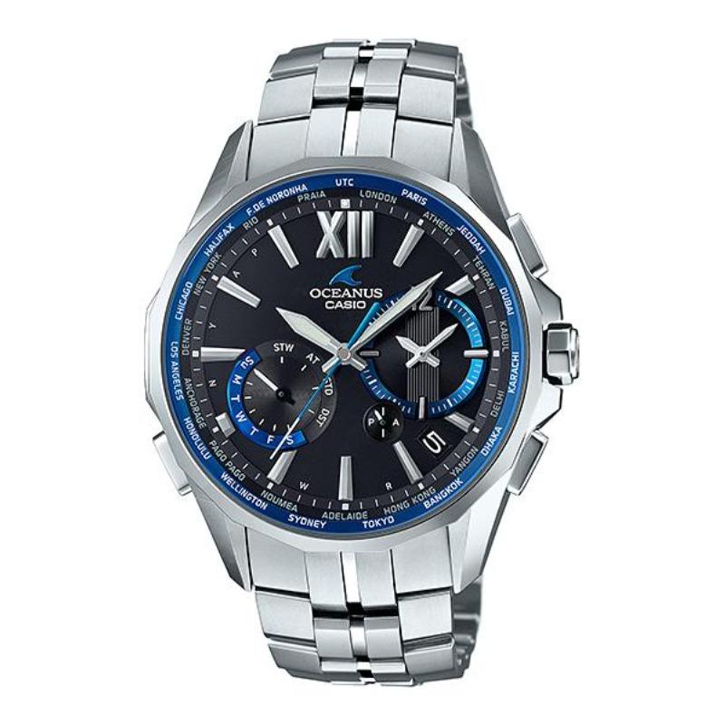

Casio Men s 100M Water Resistant Analog Quartz Watch OCW-S3400-1A чёрный