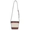 Bally Letter Micro Logo Adjustable Shoulder Strap Leather Bucket Bag Crossbody Shoulder Bag Women Bags Brown Beige 6311707