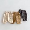 Kids Casual Pants Children Girls Cute Solid Color Loose Trousers Boys Thin Style Cargo Pant
