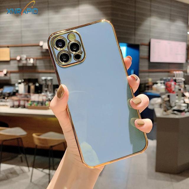 Vergoldete galvanisierte Hülle für Xiaomi 11 Lite 5G NE 12 Poco X3 NFC 11s 10s Redmi 10C 10A Note 10 Mi 11T 12T T Pro 9 9S Abdeckung