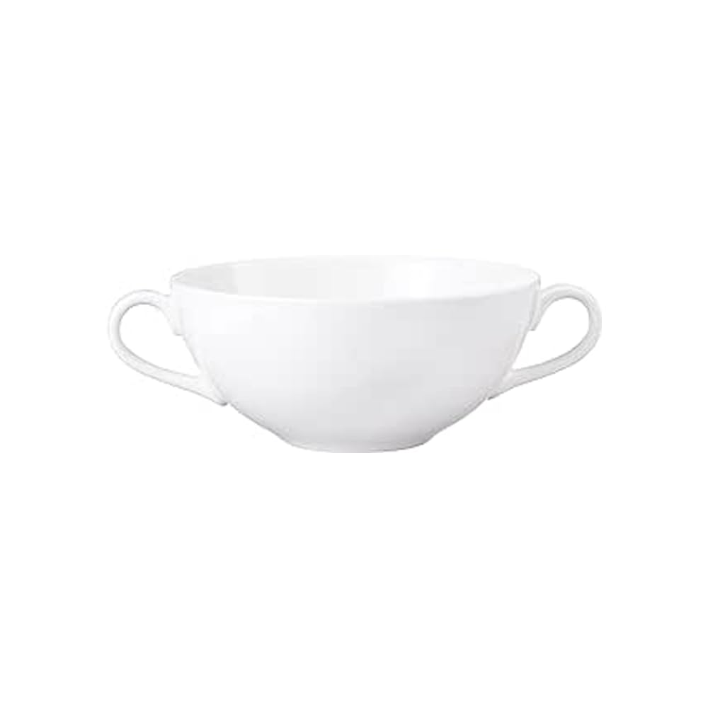 

NARUMI Styles Cool Coupe Cup and Saucer, 250cc, White, Simple Design, Soup/Bouillon Cup, Microwaveable, Dishwasher Safe, 51298-2960