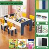 Children's Multifunctional Toy Table with Large Building Blocks