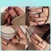 Chic Adjustable Copper Ring For Women Stylish Geometric Design With High-end Feel 2024 Spring Collection