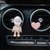 New Car Gift Car Perfume Fragrance Cute Cartoon Air Vent Decoration Car Aroma Diffuser Stone Car Interior Ornament Fragrance