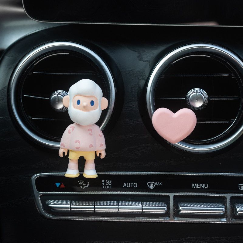 New Car Gift Car Perfume Fragrance Cute Cartoon Air Vent Decoration Car Aroma Diffuser Stone Car Interior Ornament Fragrance