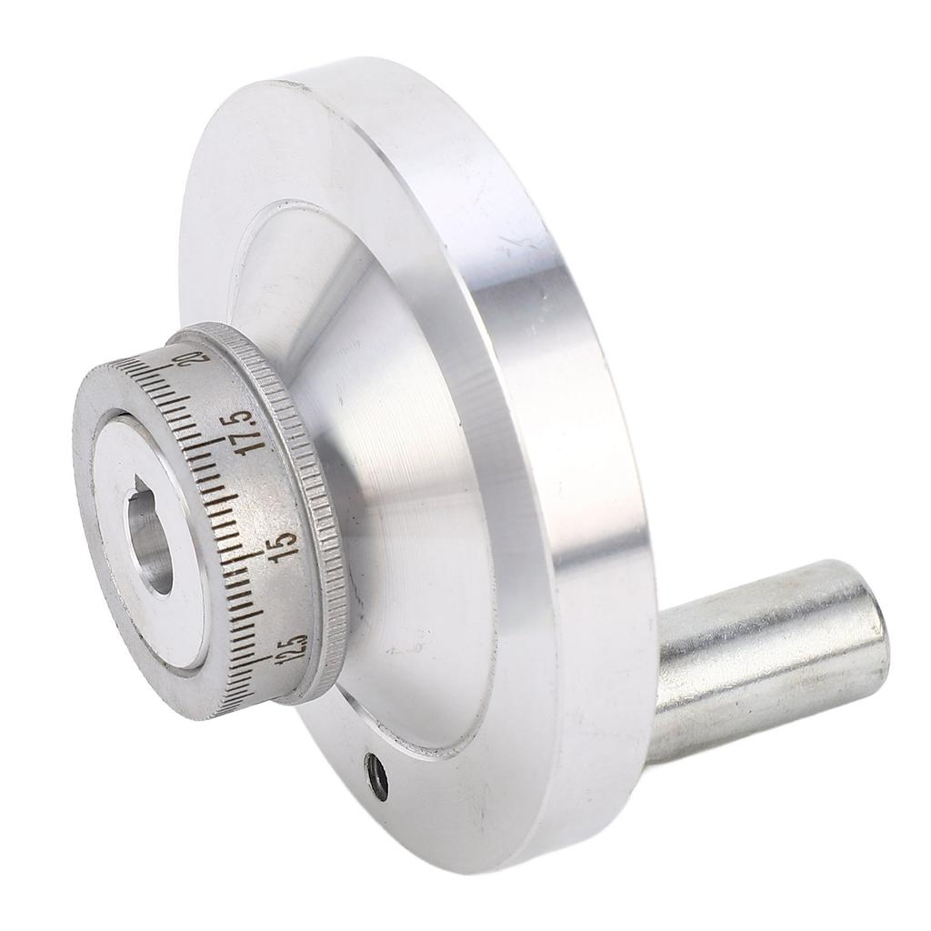 Lathe Handwheel 80mm Aluminum Alloy Hand Wheel with Crank Handle for 7x12 7x14 0618 CJ18A Mini Lathes