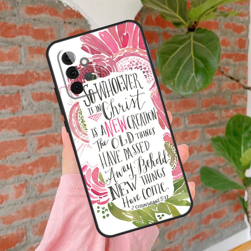 Bible Philippians Jesus Christ Verse Case For Samsung Galaxy A55 A35 A25 A15 A53 A33 A13 A51 A71 A12 A32 A52 A14 A34 A54 Cover