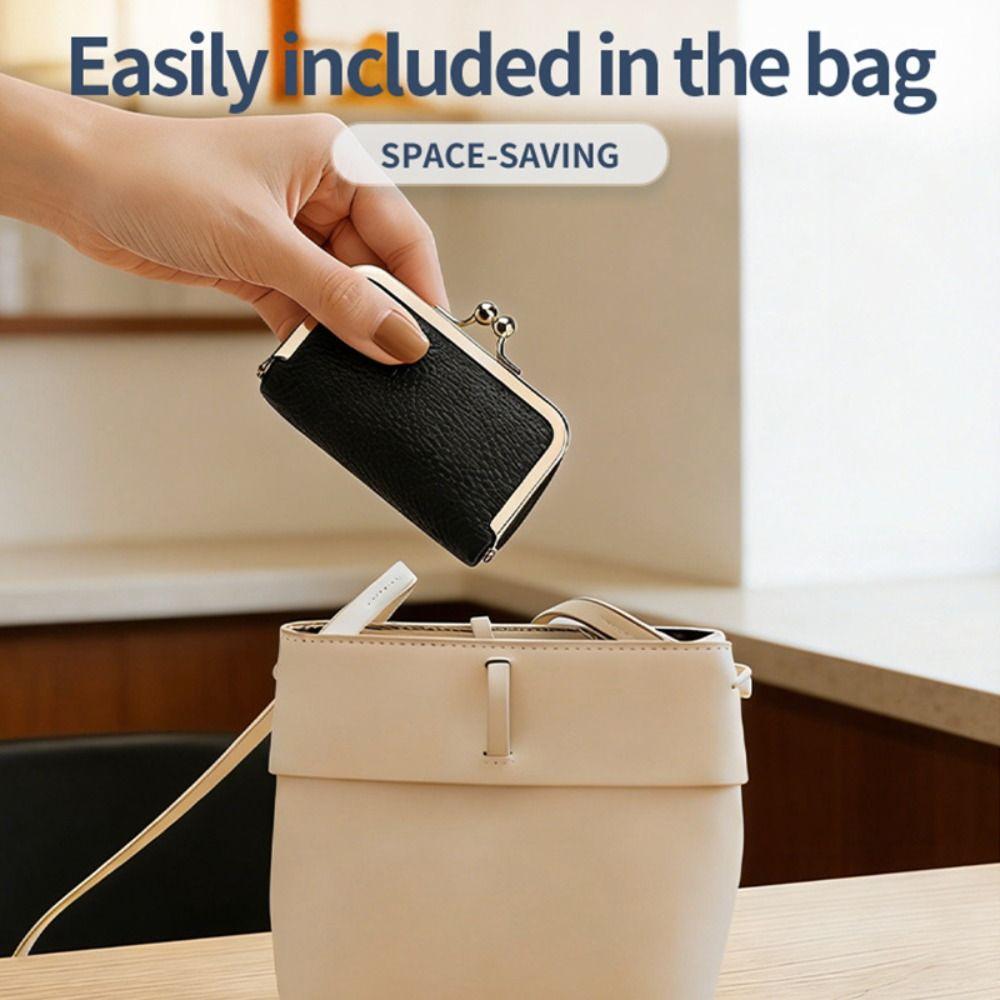 Exquisite Leather Jewelry Storage Bag Solid Color Jewelry Storage Box Cosmetic Bag Woman Girls