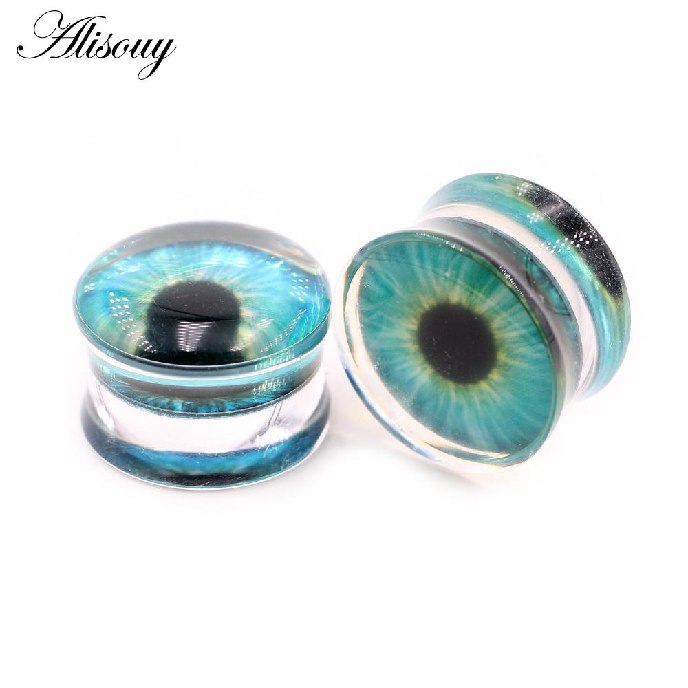 

Alisouy, 2 шт., прозрачные круглые акриловые глазные ушные манометры, туннельные заглушки, расширитель для тела, серьги-расширители, пирсинг, украшения для тела 10mm