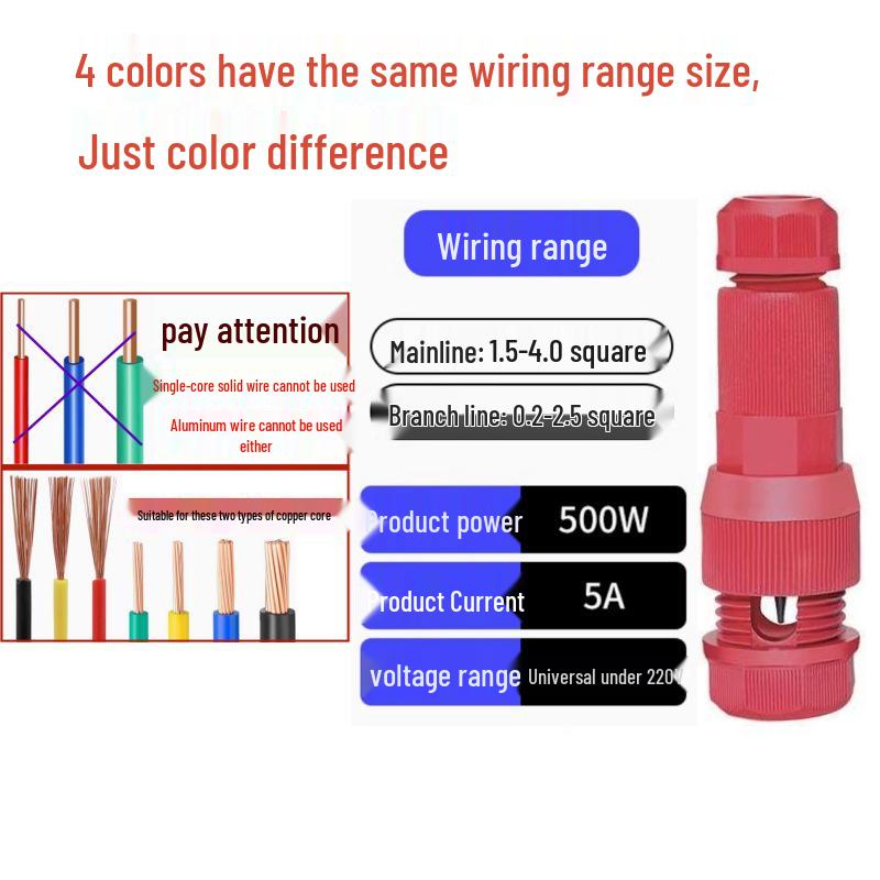 T-type Push-in Wire Connector: Quick No-Stripping Terminal Block with Insulation Piercing for Downlights