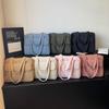 Simple Solid Laptop Shoulder Bag Handbag Shockproof Computer Storage Bag File Package Large Capacity Nyl Tote Bag Travel
