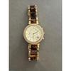 Used MICHAEL KORS Watch Gold Tortoiseshell Chronograph