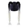 2pcs/pair With Sucker Woman Braids Wig Helmets Decor Twist Dual Pigtail Ponytail  for Motor Bike