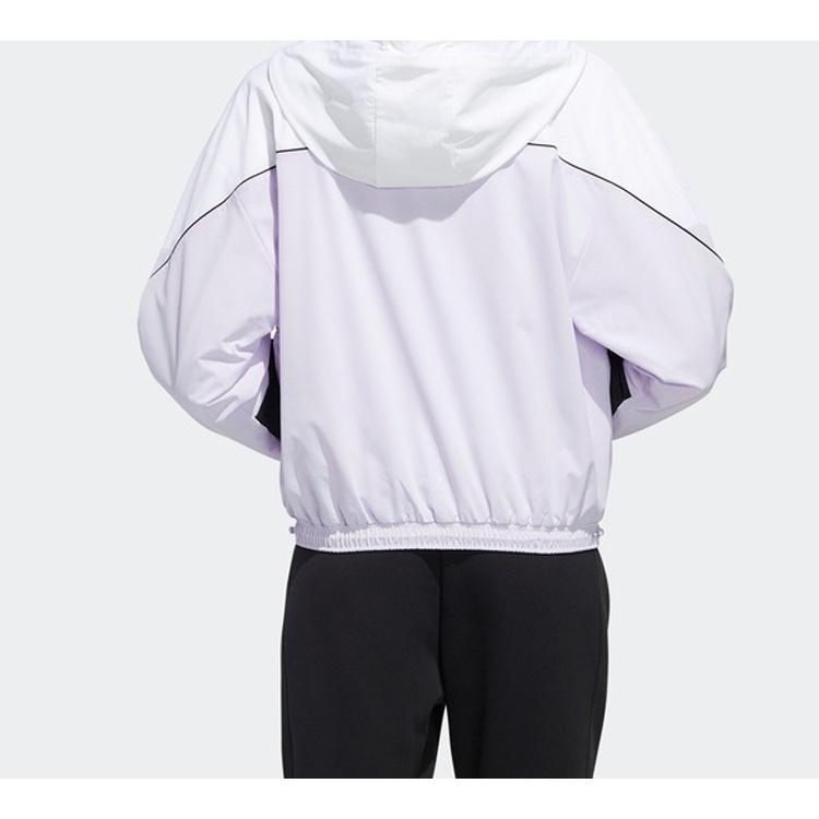 (WMNS) Adidas Wb Color Hooded Zipper Tatting Jacket White Women's FM9322