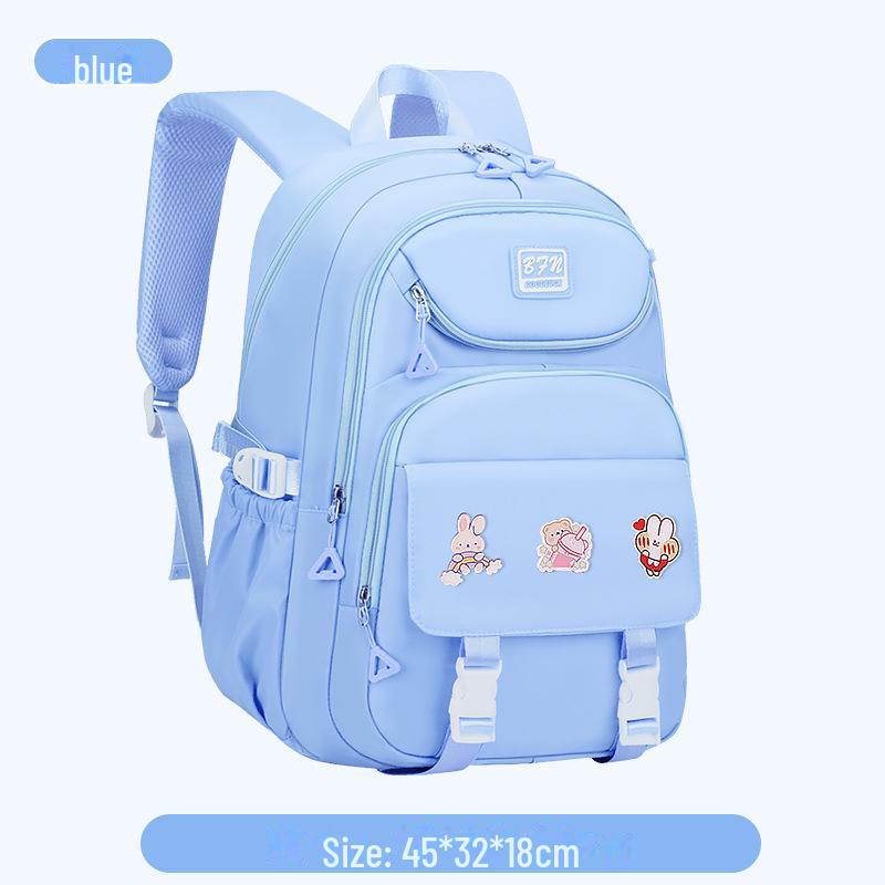 Large Capacity Backpack for Junior and Senior High School Students, Girls, Grades 3-6-9 with Burden-Reducing Design