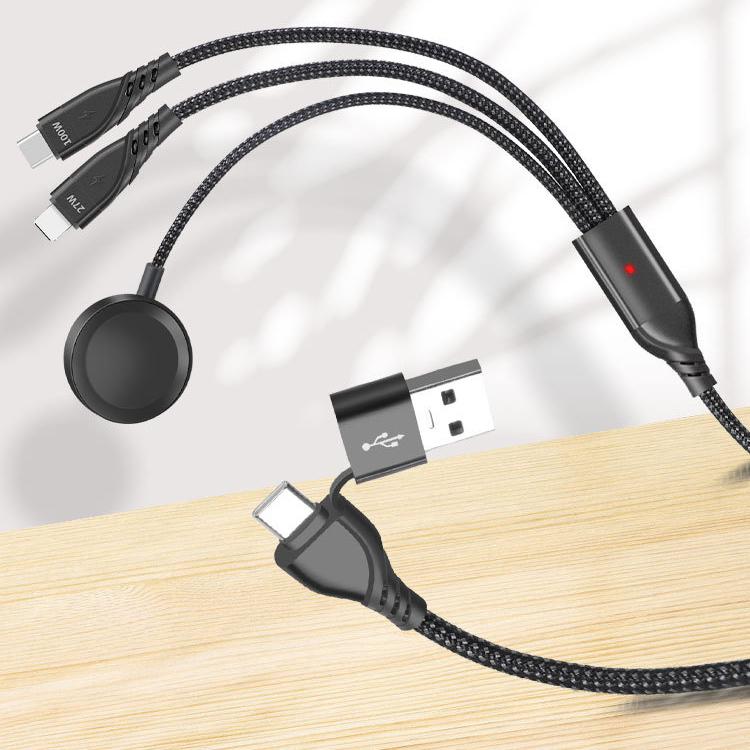 Multi Charging Cable - 3-in-2 Design - For Apple iWatch/iPhone Multiple Devices