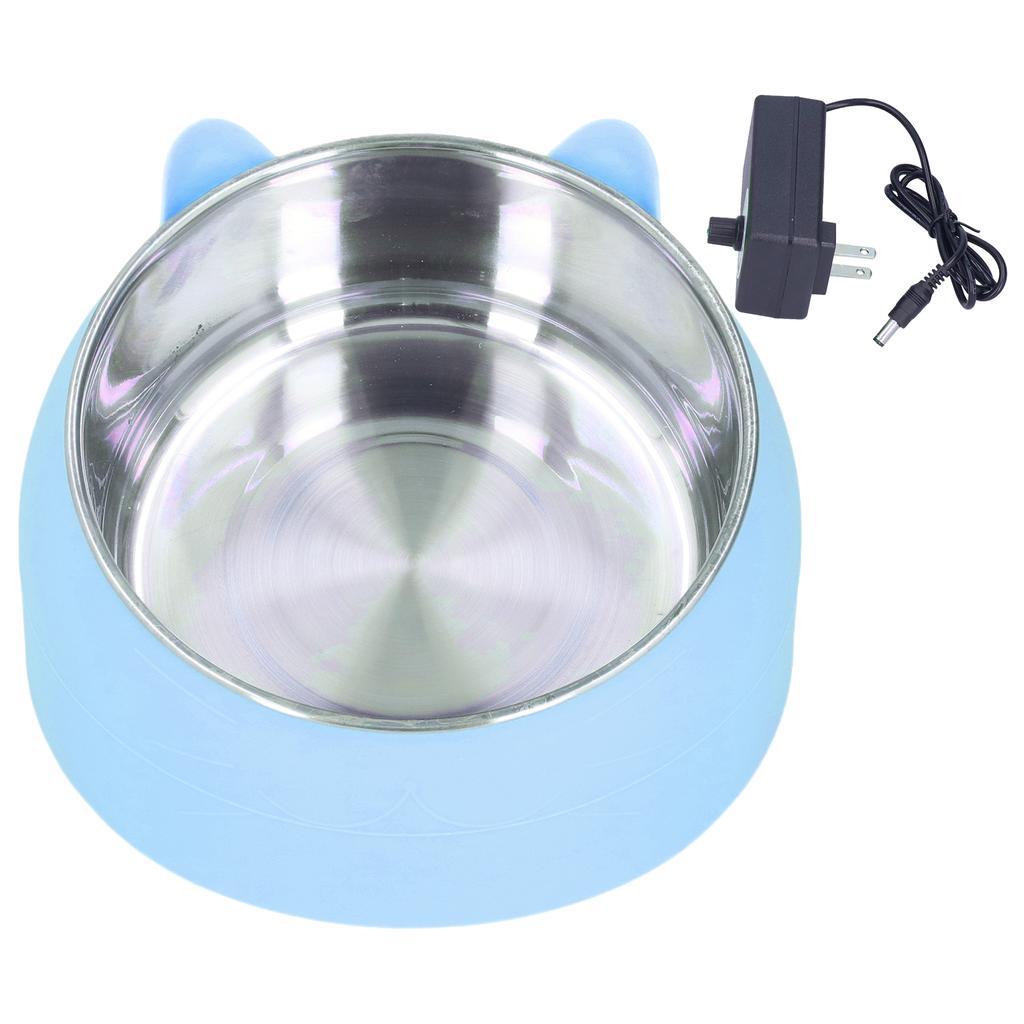 Cat Basin Pet Heating Bowl Nordic Stainless Steel To Cervical Spine Constant Temperature Cat Food Bowl Pet Heating Bowl
