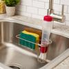Stainless Steel Sink Hanging Basket Rounded Corners Sponge Storage Basket Sink Drain Rack  for Home