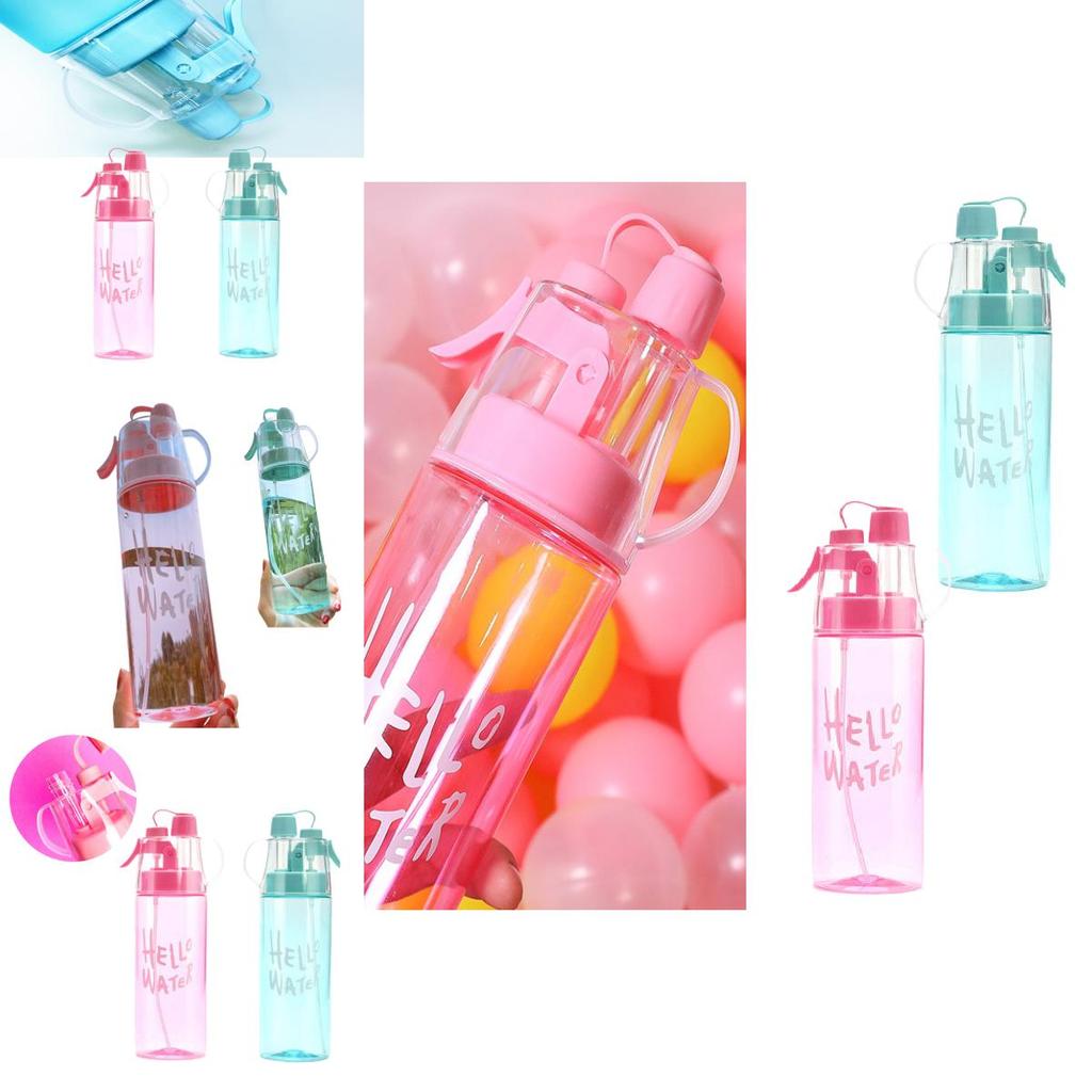 Sporty Mist Spray Water Bottle For Students And Outdoors