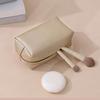 Portable Cosmetic Bag Stylish Zippered Makeup Pouch Travel Toiletry Organizer for Women Lipstick Makeup Brushes