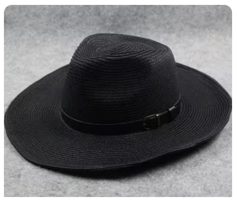 

2025 New Large Size 62cm Foldable Men s Women s Big Head Straw headgreat Sun Hat Men s Summer Beach Sun CapTrendy Top Panama xxxxl-62cm чорний