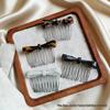 Korean-Japanese Style Acetate Bow Hair Comb for Women – Elegant Hair Bun & Bangs Accessory