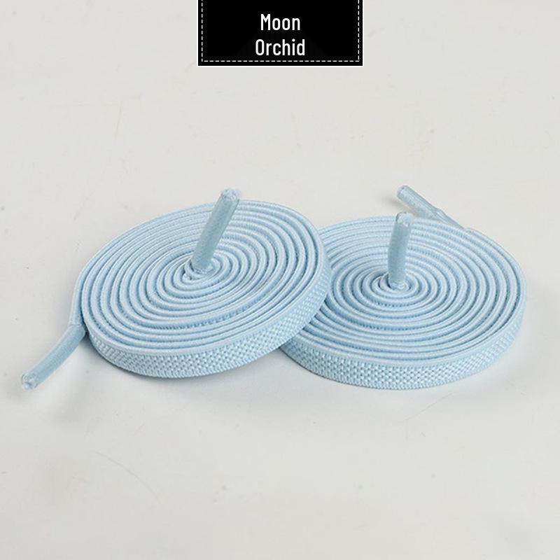 0.6cm Wide Elastic Flat Shoelaces for Sneakers and Canvas Shoes