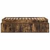 Bed Frame Smoked Oak 70 x 190 cm Particleboard