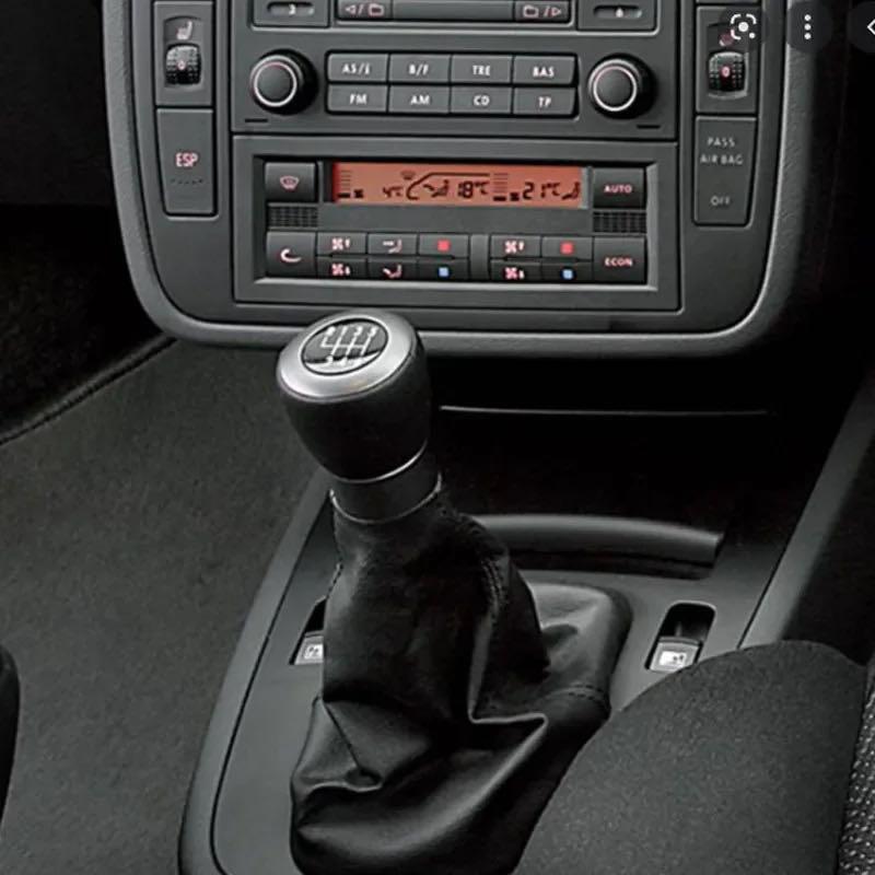 Manual Leather 5/6 Speed Gear Shift Knob Gaitor Boot Cover For Seat Alhambra 2000-2010 Car Styling Accessories Replacement Parts