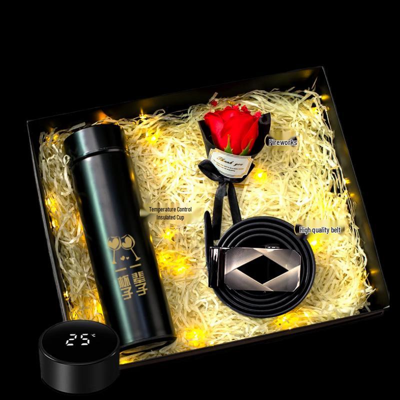 Zhi Mei Huan Qiu Men s Smart Temperature Control Mug Gift Set 450ml