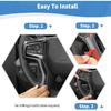 RT-TCZ for Silverado Steering Wheel Trim Carbon Fiber Interior Accessories for Chevrolet Chevy Silverado 2019+ Suburban 2020+ Tahoe 2021+ 2pcs