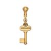 Dsquared2 Key-Pendant Clip-On Single Earring Men Earrings Gold Brass ERM007837200001F009