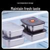 316 Stainless Steel 2-Compartment Square Bento Box