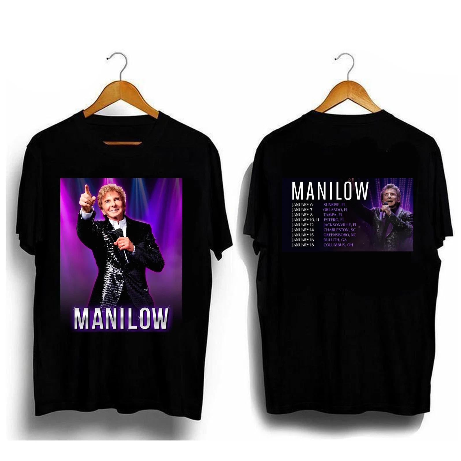 2 Sides Barry Manilow January 2026 US Tour Shirt Black Unisex S-5XL L