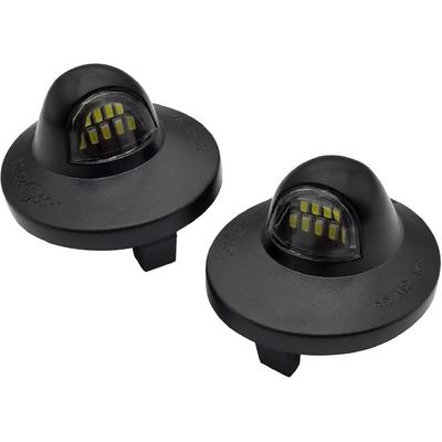 Full LED License Plate Light Tag Lamp Assembly Compatible With Ford F-150 F-250 F-350 F-450 F-550 Super Duty Explorer Expedition Ranger Excursion
