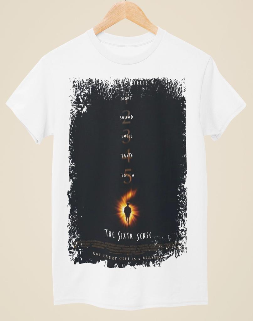 Sixth Sense Movie Poster Inspired Unisex White TShirt