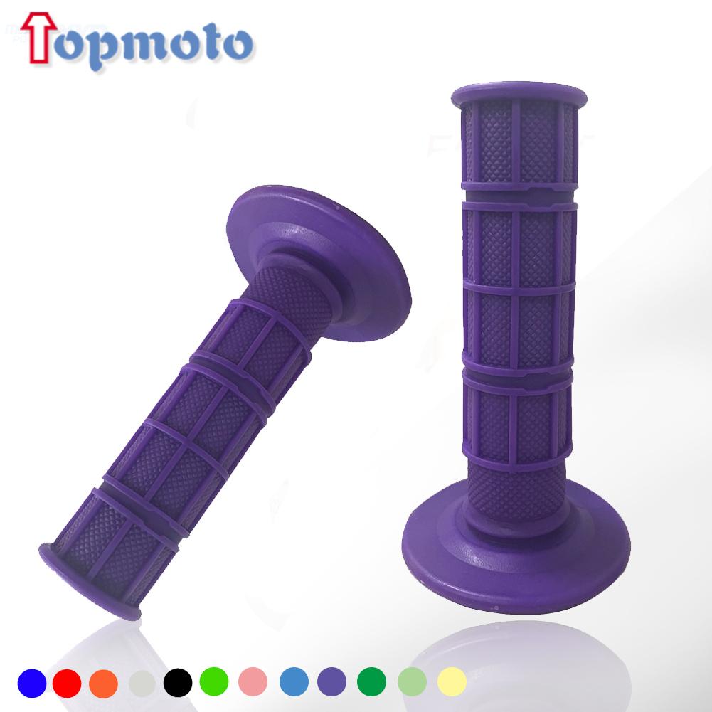 22mm 24mm Motorcycles Grip Dirt Bike Grips 7/8" Rubber Biker Scooter Handle Grip For Handlebar Mx Pillow Top Throttle 22mm Bar Throttles 2