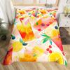 Juice Drink Duvet Cover Sets Queen King Lightweight Quilt Covers Bedroom Decor Cool Summer Themed Bedspread Covers No Comforter